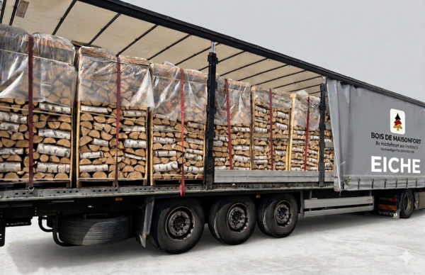 LKW-Ladung Brennholz – Hainbuche 30/33 cm – kammergetrocknet (44 RM)