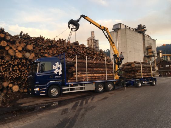 Professionelle LKW-Lieferung INTER HOLZ
